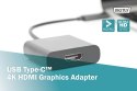 Digitus USB Type-C to HDMI Adapter DA-70852 0.15 m, Black, USB Type-C Digitus USB Type-C to HDMI Adapter DA-70852 0.15 m, Black, USB Type-C