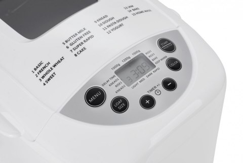 Adler Bread maker AD 6019 Power 850 W, Number of programs 15, Display LCD, White Adler Bread maker AD 6019 Power 850 W, Number of programs 15, Display LCD, White