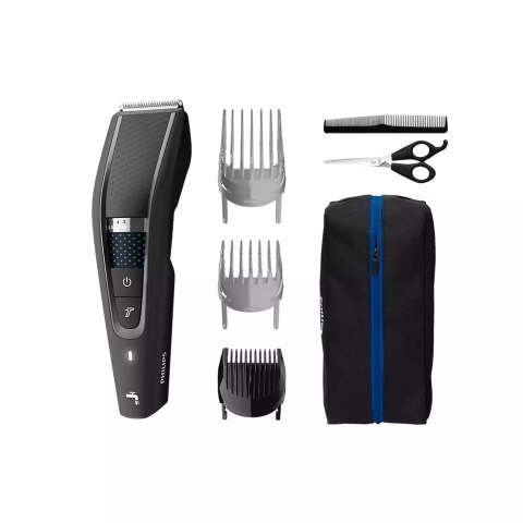 Philips Series 5000 Beard and Hair Trimmer HC5632/15 Cordless or corded, Number of length steps 28, Step precise 1 mm, Black Philips Series 5000 Beard and Hair Trimmer HC5632/15 Cordless or corded, Number of length steps 28, Step precise 1 mm, Black