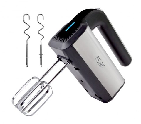 Adler Hand mixer AD 4225 Hand Mixer, 300 W, Number of speeds 5, Turbo mode, Stainless steel Adler Hand mixer AD 4225 Hand Mixer, 300 W, Number of speeds 5, Turbo mode, Stainless steel