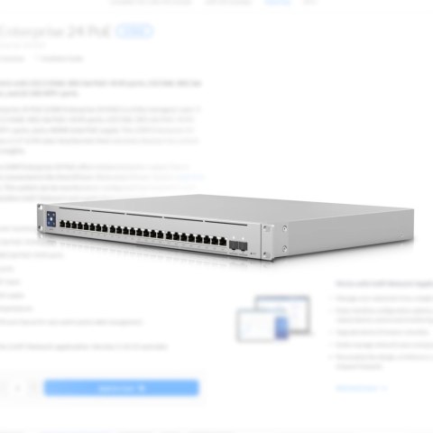 Ubiquiti Switch Enterprise 24 PoE USW-Enterprise-24-PoE PoE Switches, Steel case, 1 Gbps (RJ-45) ports quantity 12x10/100/1000 M Ubiquiti Switch Enterprise 24 PoE USW-Enterprise-24-PoE PoE Switches, Steel case, 1 Gbps (RJ-45) ports quantity 12x10/100/1000 M