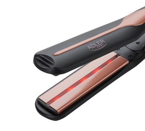Adler Infrared Hair Straightener AD 2318 Warranty 24 month(s), Ceramic heating system, Temperature (min) 150 °C, Temperature (ma Adler Infrared Hair Straightener AD 2318 Warranty 24 month(s), Ceramic heating system, Temperature (min) 150 °C, Temperature (ma