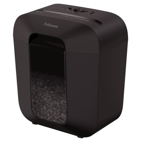 Fellowes Powershred LX25M Black, 11.5 L, Credit cards shredding, Mini-Cut Shredder, Paper handling standard/output 6 sheets per Fellowes Powershred LX25M Black, 11.5 L, Credit cards shredding, Mini-Cut Shredder, Paper handling standard/output 6 sheets per