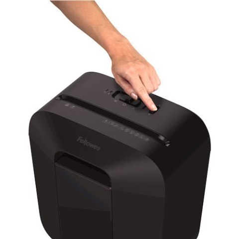 Fellowes Powershred LX25M Black, 11.5 L, Credit cards shredding, Mini-Cut Shredder, Paper handling standard/output 6 sheets per Fellowes Powershred LX25M Black, 11.5 L, Credit cards shredding, Mini-Cut Shredder, Paper handling standard/output 6 sheets per
