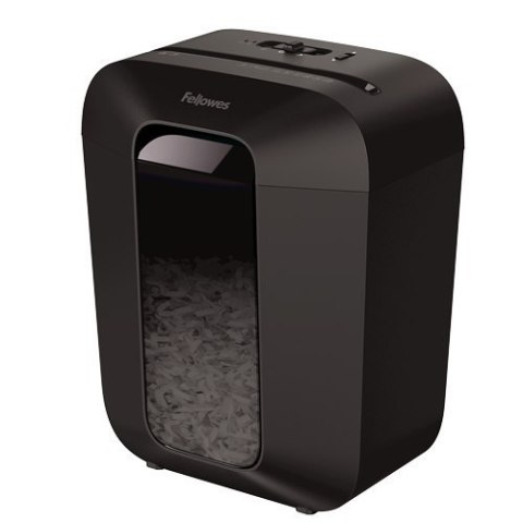 Fellowes Powershred LX50 Black, 17 L, Credit cards shredding, Cross-Cut Shredder, Paper handling standard/output 9 sheets per pa Fellowes Powershred LX50 Black, 17 L, Credit cards shredding, Cross-Cut Shredder, Paper handling standard/output 9 sheets per pa