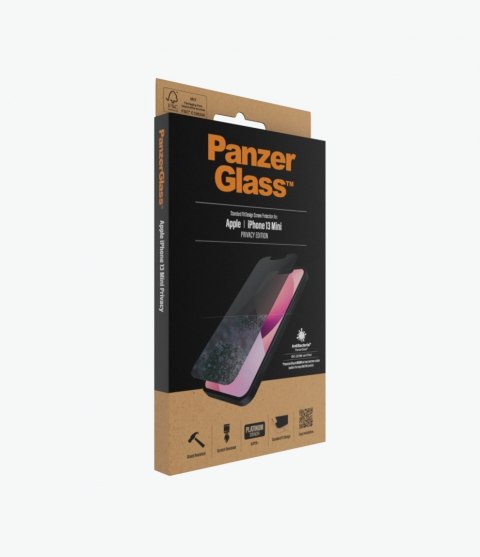 PanzerGlass Apple, iPhone 13 Mini, Tempered glass, Black, Privacy Screen Protector PanzerGlass Apple, iPhone 13 Mini, Tempered glass, Black, Privacy Screen Protector