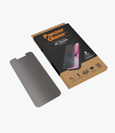 PanzerGlass Apple, iPhone 13 Mini, Tempered glass, Black, Privacy Screen Protector PanzerGlass Apple, iPhone 13 Mini, Tempered glass, Black, Privacy Screen Protector