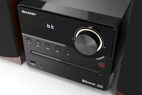 Sharp XL-B512(BR) Hi-Fi Micro System, CD/FM/USB/Bluetooth v5.0, 45W, Brown Sharp XL-B512(BR) Hi-Fi Micro System, CD/FM/USB/Bluetooth v5.0, 45W, Brown