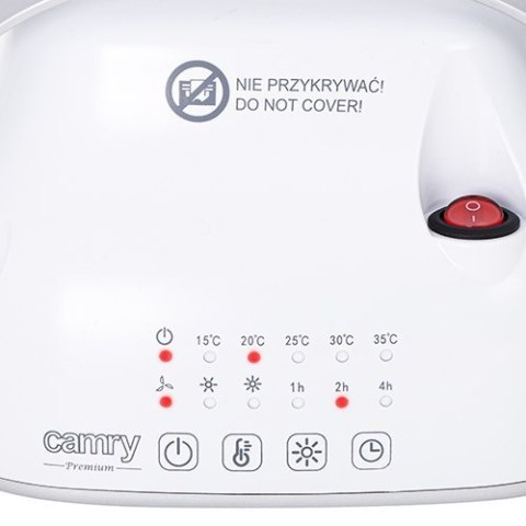 Camry Heater CR 7732 Ceramic, 1500 W, Number of power levels 2, Suitable for rooms up to 15 m², White Camry Heater CR 7732 Ceramic, 1500 W, Number of power levels 2, Suitable for rooms up to 15 m², White