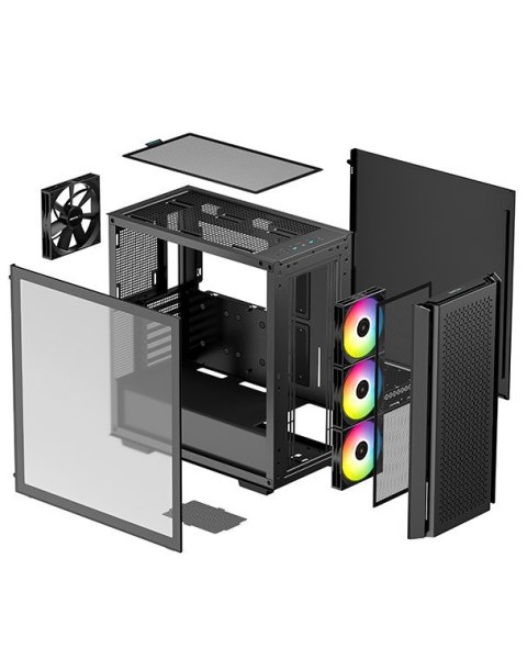 Deepcool MID TOWER CASE CG540 Side window, Black, Mid-Tower, Power supply included No Deepcool MID TOWER CASE CG540 Side window, Black, Mid-Tower, Power supply included No