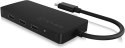 Raidsonic 4-port hub with USB Type-C interface and PD port IB-HUB1429-CPD Black Raidsonic 4-port hub with USB Type-C interface and PD port IB-HUB1429-CPD Black