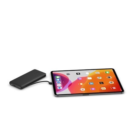Belkin BOOST CHARGE Plus Power Bank 10000 mAh, Integrated LTG and USB-C cables, Black, 18 W Belkin BOOST CHARGE Plus Power Bank 10000 mAh, Integrated LTG and USB-C cables, Black, 18 W