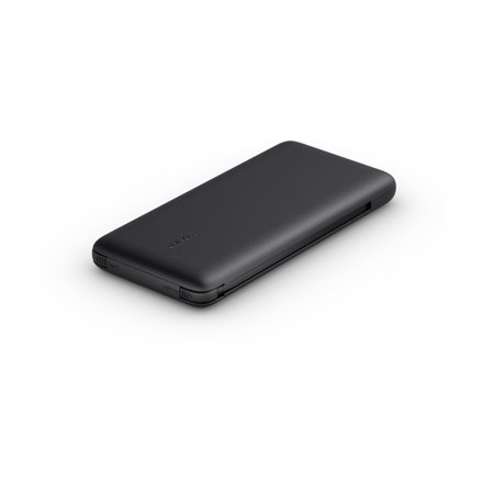 Belkin BOOST CHARGE Plus Power Bank 10000 mAh, Integrated LTG and USB-C cables, Black, 18 W Belkin BOOST CHARGE Plus Power Bank 10000 mAh, Integrated LTG and USB-C cables, Black, 18 W