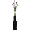 Goobay CAT 6 Outdoor-patch cable, U/UTP 94393 30 m, Black Goobay CAT 6 Outdoor-patch cable, U/UTP 94393 30 m, Black