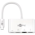 Goobay USB-C Multiport Adapter (HDMI + Ethernet, PD) 62105 White Goobay USB-C Multiport Adapter (HDMI + Ethernet, PD) 62105 White
