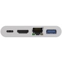 Goobay USB-C Multiport Adapter (HDMI + Ethernet, PD) 62105 White Goobay USB-C Multiport Adapter (HDMI + Ethernet, PD) 62105 White