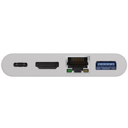 Goobay USB-C Multiport Adapter (HDMI + Ethernet, PD) 62105 White Goobay USB-C Multiport Adapter (HDMI + Ethernet, PD) 62105 White