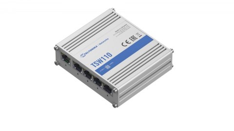Teltonika Switch TSW110 PoE passive, Unmanaged, 1 Gbps (RJ-45) ports quantity 5 Teltonika Switch TSW110 PoE passive, Unmanaged, 1 Gbps (RJ-45) ports quantity 5