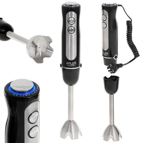 Adler AD 4625b Hand Blender, 1500 W, Number of speeds 5, Turbo mode, Black Adler AD 4625b Hand Blender, 1500 W, Number of speeds 5, Turbo mode, Black