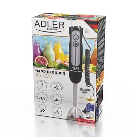 Adler AD 4625b Hand Blender, 1500 W, Number of speeds 5, Turbo mode, Black Adler AD 4625b Hand Blender, 1500 W, Number of speeds 5, Turbo mode, Black