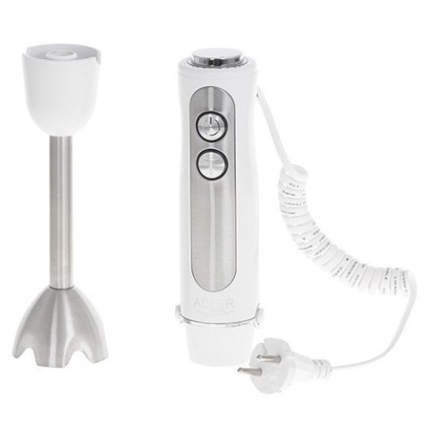 Adler AD 4625w Hand Blender, 1500 W, Number of speeds 5, Turbo mode, White Adler AD 4625w Hand Blender, 1500 W, Number of speeds 5, Turbo mode, White