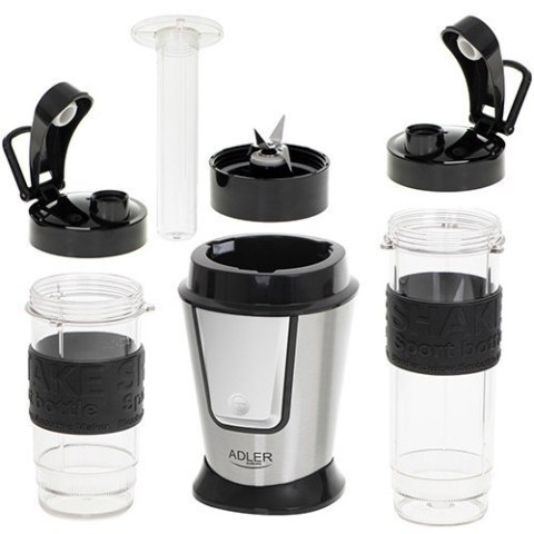 Adler Blender AD 4081 Tabletop, 800 W, Jar material BPA Free Plastic, Jar capacity 0.57 and 0.4 L, Ice crushing, Black/Stainless Adler Blender AD 4081 Tabletop, 800 W, Jar material BPA Free Plastic, Jar capacity 0.57 and 0.4 L, Ice crushing, Black/Stainless