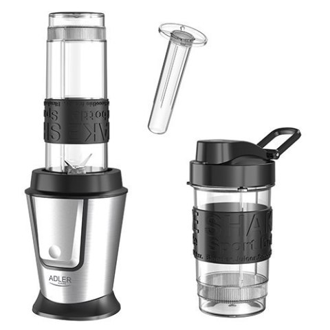 Adler Blender AD 4081 Tabletop, 800 W, Jar material BPA Free Plastic, Jar capacity 0.57 and 0.4 L, Ice crushing, Black/Stainless Adler Blender AD 4081 Tabletop, 800 W, Jar material BPA Free Plastic, Jar capacity 0.57 and 0.4 L, Ice crushing, Black/Stainless