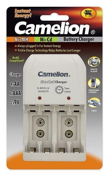 Camelion Plug-In Battery Charger BC-0904S 2x or 4xNi-MH AA/AAA or 1-2x 9V Ni-MH Camelion Plug-In Battery Charger BC-0904S 2x or 4xNi-MH AA/AAA or 1-2x 9V Ni-MH