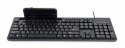 Gembird Multimedia keyboard with phone stand KB-UM-108 USB Keyboard, Wired, US, Black Gembird Multimedia keyboard with phone stand KB-UM-108 USB Keyboard, Wired, US, Black