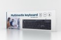 Gembird Multimedia keyboard with phone stand KB-UM-108 USB Keyboard, Wired, US, Black Gembird Multimedia keyboard with phone stand KB-UM-108 USB Keyboard, Wired, US, Black