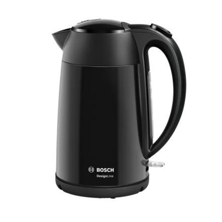 Bosch Kettle DesignLine TWK3P423 Electric, 2400 W, 1.7 L, Stainless steel, 360° rotational base, Jet black polished Bosch Kettle DesignLine TWK3P423 Electric, 2400 W, 1.7 L, Stainless steel, 360° rotational base, Jet black polished