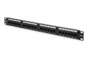 Digitus Patch Panel DN-91524U Black, 48.2 x 4.4 x 10.9 cm, Category: CAT 5e; Ports: 24 x RJ45; Retention strength: 7.7 kg; Inser Digitus Patch Panel DN-91524U Black, 48.2 x 4.4 x 10.9 cm, Category: CAT 5e; Ports: 24 x RJ45; Retention strength: 7.7 kg; Inser