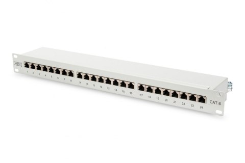 Digitus Patch Panel DN-91624S White, 48.2 x 4.4 x 10.9 cm, Category: CAT 6; Ports: 24 x RJ45; Retention strength: 7.7 kg; Insert Digitus Patch Panel DN-91624S White, 48.2 x 4.4 x 10.9 cm, Category: CAT 6; Ports: 24 x RJ45; Retention strength: 7.7 kg; Insert