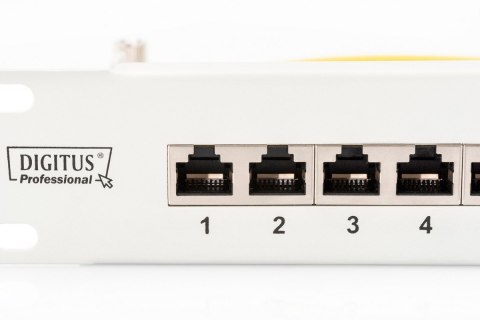 Digitus Patch Panel DN-91624S White, 48.2 x 4.4 x 10.9 cm, Category: CAT 6; Ports: 24 x RJ45; Retention strength: 7.7 kg; Insert Digitus Patch Panel DN-91624S White, 48.2 x 4.4 x 10.9 cm, Category: CAT 6; Ports: 24 x RJ45; Retention strength: 7.7 kg; Insert