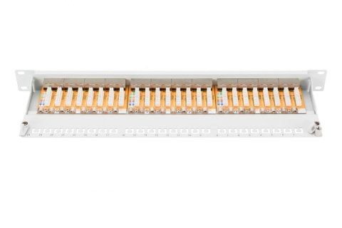 Digitus Patch Panel DN-91624S White, 48.2 x 4.4 x 10.9 cm, Category: CAT 6; Ports: 24 x RJ45; Retention strength: 7.7 kg; Insert Digitus Patch Panel DN-91624S White, 48.2 x 4.4 x 10.9 cm, Category: CAT 6; Ports: 24 x RJ45; Retention strength: 7.7 kg; Insert