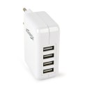 EnerGenie Universal USB charger EG-U4AC-02 White EnerGenie Universal USB charger EG-U4AC-02 White