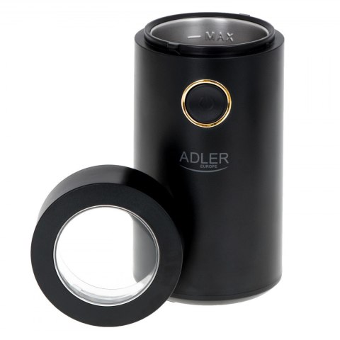 Adler Coffee Mill AD 4446bg 150 W, Coffee beans capacity 75 g, Black Adler Coffee Mill AD 4446bg 150 W, Coffee beans capacity 75 g, Black