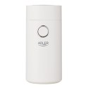 Adler Coffee Mill AD 4446ws 150 W, Coffee beans capacity 75 g, White Adler Coffee Mill AD 4446ws 150 W, Coffee beans capacity 75 g, White