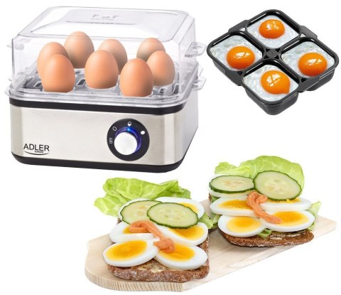 Adler Egg boiler AD 4486 Stainless steel, 800 W Adler Egg boiler AD 4486 Stainless steel, 800 W