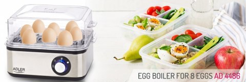 Adler Egg boiler AD 4486 Stainless steel, 800 W Adler Egg boiler AD 4486 Stainless steel, 800 W