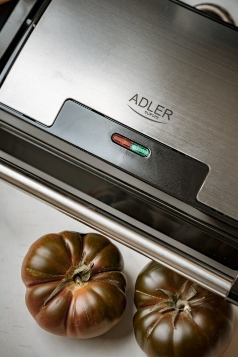 Adler Electric Grill AD 3052 Table, 1200 W, Stainless steel, Non-stick grill plates Adler Electric Grill AD 3052 Table, 1200 W, Stainless steel, Non-stick grill plates