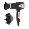Adler Hair Dryer AD 2248b ION 2200 W, Number of temperature settings 3, Ionic function, Diffuser nozzle, Black/Pink Adler Hair Dryer AD 2248b ION 2200 W, Number of temperature settings 3, Ionic function, Diffuser nozzle, Black/Pink