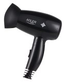 Adler Hair Dryer AD 2251 1400 W, Number of temperature settings 2, Black Adler Hair Dryer AD 2251 1400 W, Number of temperature settings 2, Black
