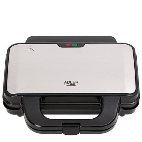 Adler Sandwich maker AD 3043 900 W, Number of plates 1, Number of pastry 2, Black Adler Sandwich maker AD 3043 900 W, Number of plates 1, Number of pastry 2, Black