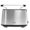 Adler Toaster AD 3214 Power 750 W, Number of slots 2, Housing material Stainless steel, Stainless steel/Black Adler Toaster AD 3214 Power 750 W, Number of slots 2, Housing material Stainless steel, Stainless steel/Black