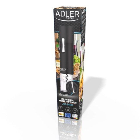Adler Wine opener AD 4490 Electric, Black Adler Wine opener AD 4490 Electric, Black