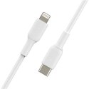 Belkin BOOST CHARGE CAA003bt1MWH USB-C to Lightning, 1 m, White