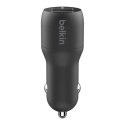 Belkin Dual USB-A Car Charger 24W + USB-A to Lightning Cable BOOST CHARGE Black Belkin Dual USB-A Car Charger 24W + USB-A to Lightning Cable BOOST CHARGE Black