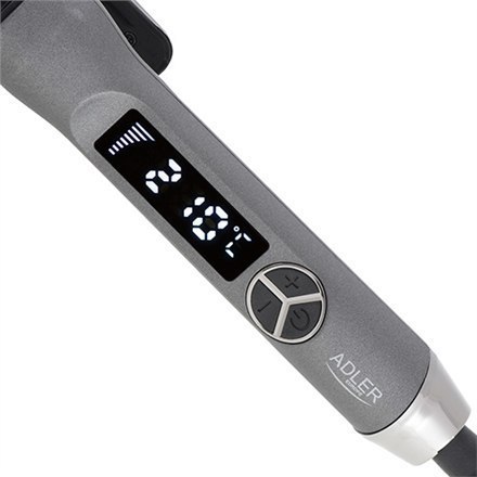 Adler Hair Curler AD 2114 Ceramic heating system, Display Digital, Barrel diameter 25 mm, Temperature (max) 210 °C, 60 W, Black Adler Hair Curler AD 2114 Ceramic heating system, Display Digital, Barrel diameter 25 mm, Temperature (max) 210 °C, 60 W, Black