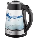 Adler Kettle AD 1285 Electric, 2200 W, 1.7 L, Glass/Stainless steel, 360° rotational base, Grey Adler Kettle AD 1285 Electric, 2200 W, 1.7 L, Glass/Stainless steel, 360° rotational base, Grey